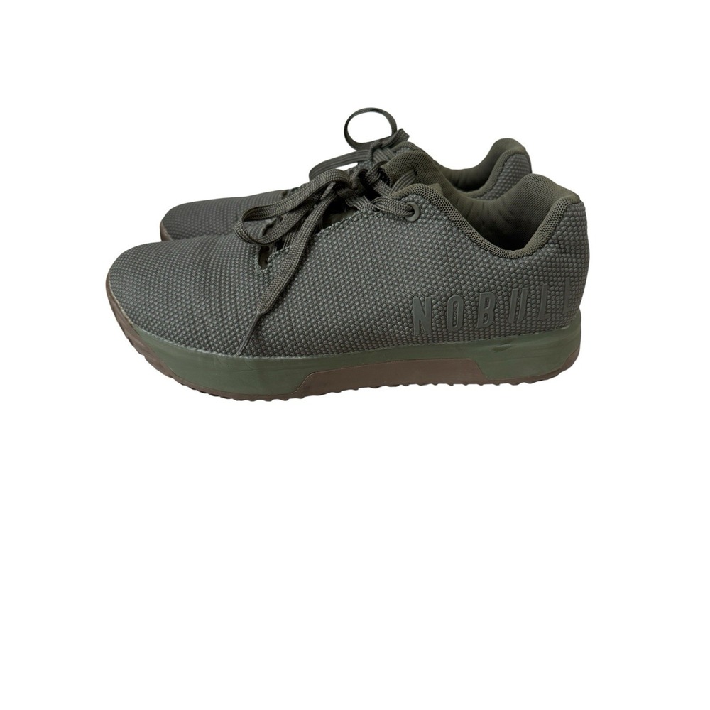NOBULL WOMENS 11 Army Green Shoes EUC Trainers
